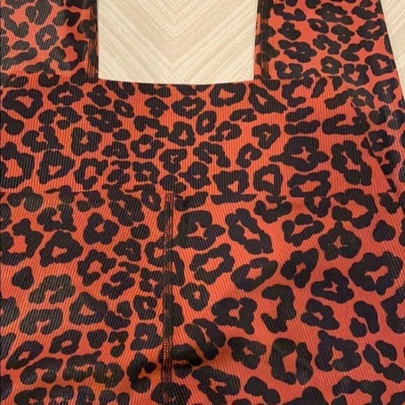 Beach Riot Brown & Black Cheetah Ribbed Leggings - Picture 5 of 6